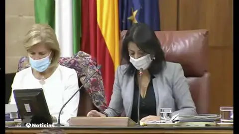 Marta Bosquet, presidenta del Parlamento de Andalucía, aislada tras dar positivo en coronavirus Marta Bosquet, presidenta del Parlamento de Andalucía, aislada tras dar positivo en coronavirus