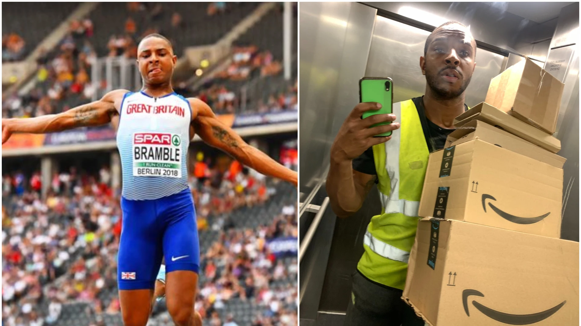 Daniel Bramble se pasa a repartidor en Amazon Daniel Bramble se pasa a repartidor en Amazon