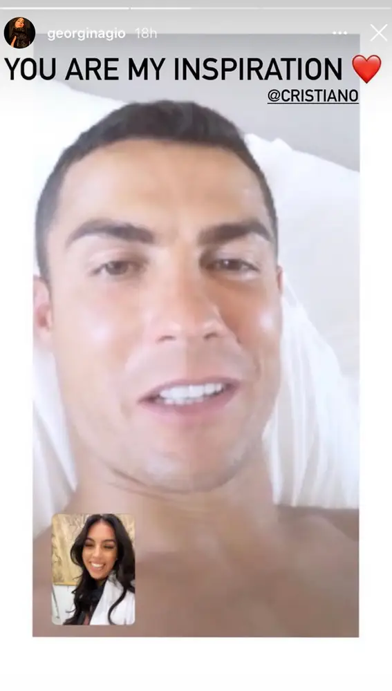 El bonito mensaje de Georgina Rodríguez a Cristiano Ronaldo tras dar positivo en coronavirus