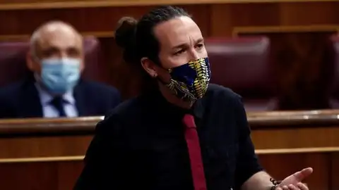 Imagen de Pablo Iglesias en la sesión de control al Gobierno Imagen de Pablo Iglesias en la sesión de control al Gobierno
