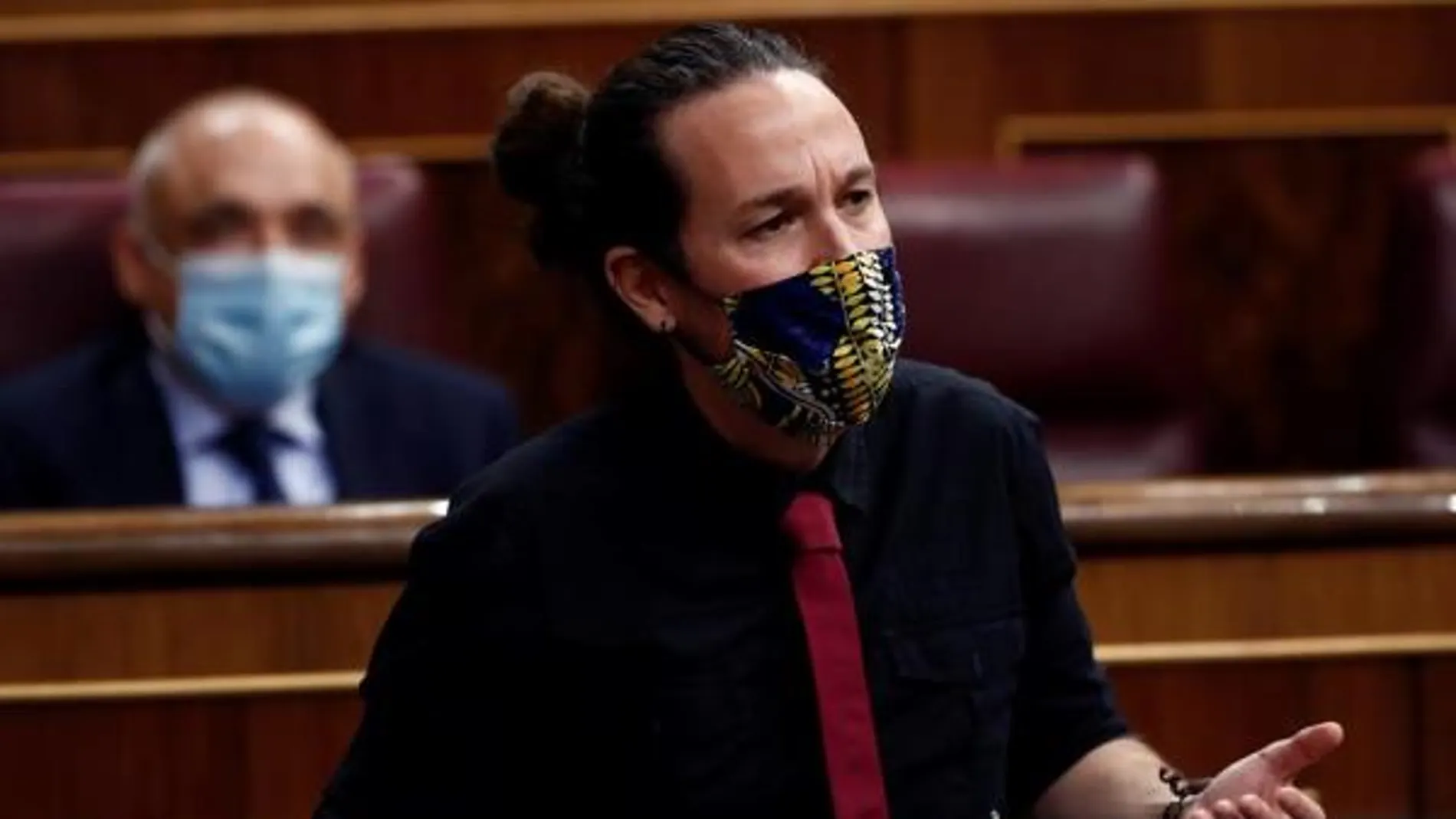 Imagen de Pablo Iglesias en la sesión de control al Gobierno Imagen de Pablo Iglesias en la sesión de control al Gobierno