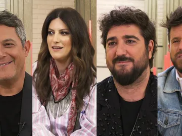 Alejandro Sanz, Laura Pausini, Antonio Orozco y Pablo López, enfrentados en el reto de 'La Voz': "¡No veas que intensidad!" Alejandro Sanz, Laura Pausini, Antonio Orozco y Pablo López, enfrentados en el reto de 'La Voz': "¡No veas que intensidad!"