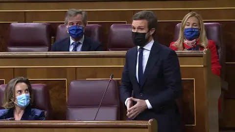 Casado no pactará la renovación del CGPJ si Sánchez mantiene la reforma: "A mí no me presiona nadie" Casado no pactará la renovación del CGPJ si Sánchez mantiene la reforma: "A mí no me presiona nadie"