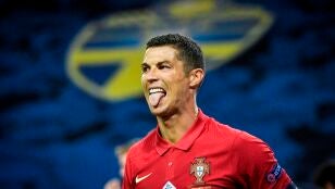 Cristiano Ronaldo, durante un partido con Portugal