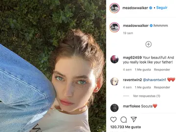 Meadow Walker, la hija de Paul Walker Meadow Walker, la hija de Paul Walker