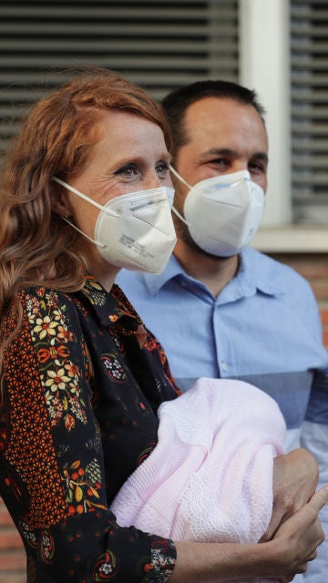 María Castro junto a su marido José Manuel Villalba y su hija