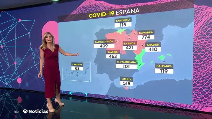 El mapa que muestra qu&eacute; comunidades tienen m&aacute;s incidencia del coronavirus en Espa&ntilde;a