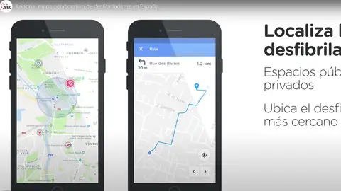Imagen de Ariadna, la app móvil de desfibriladores cardíacos en España Imagen de Ariadna, la app móvil de desfibriladores cardíacos en España