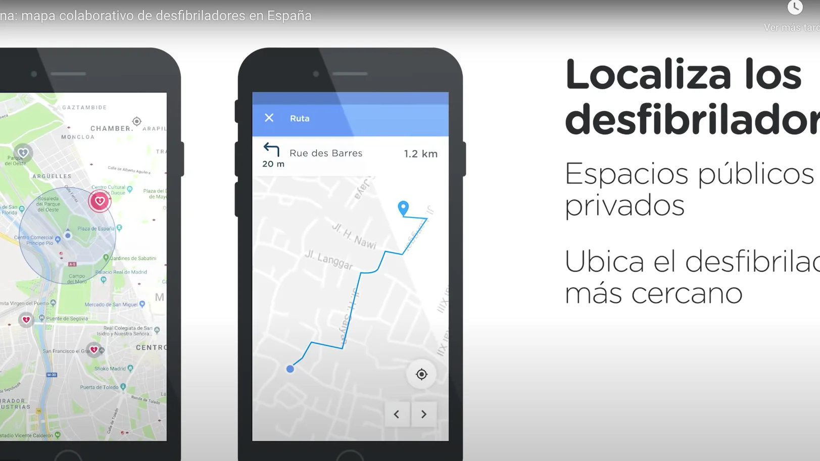 Imagen de Ariadna, la app móvil de desfibriladores cardíacos en España Imagen de Ariadna, la app móvil de desfibriladores cardíacos en España