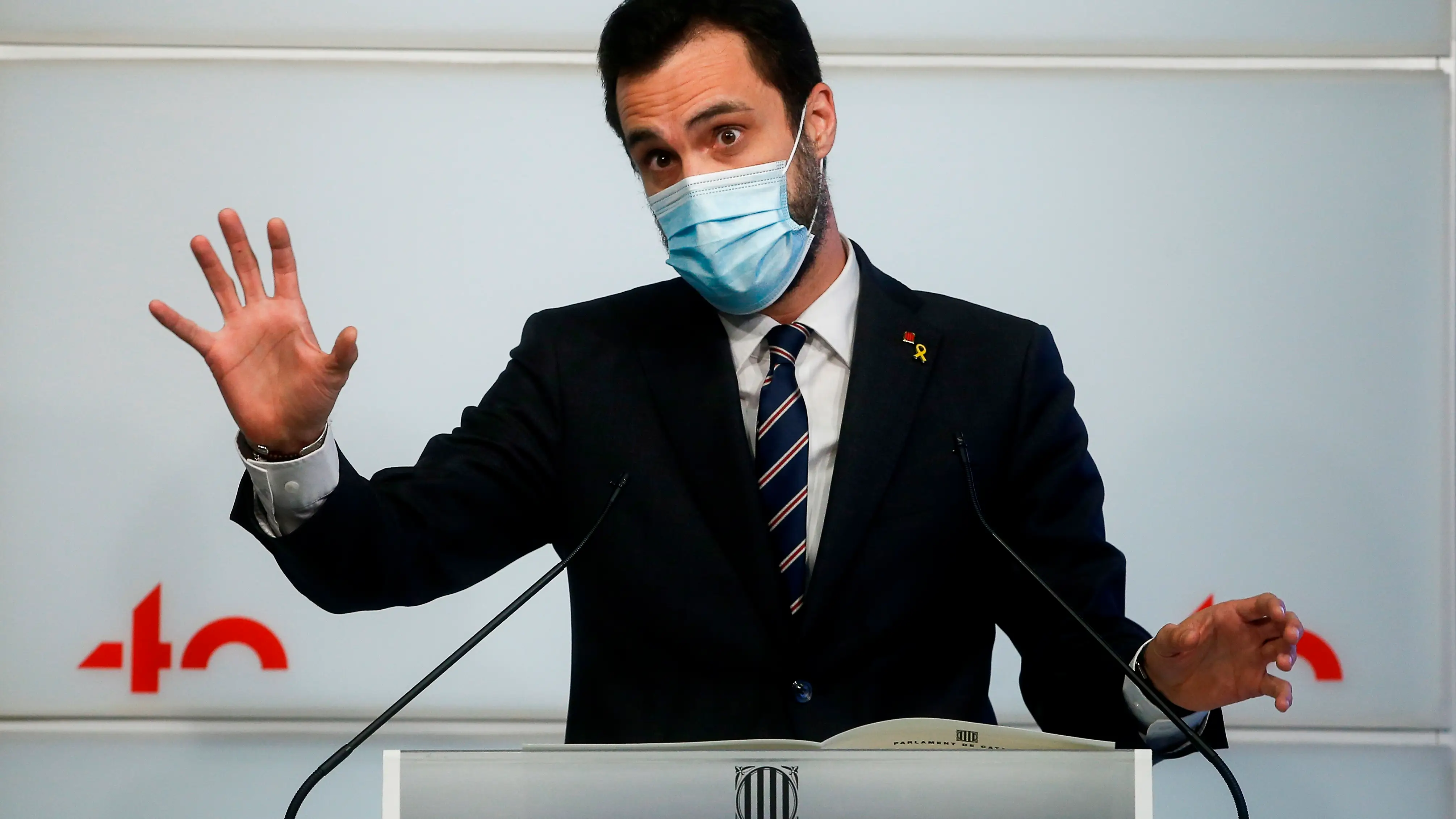 El presidente del Parlament, Roger Torrent