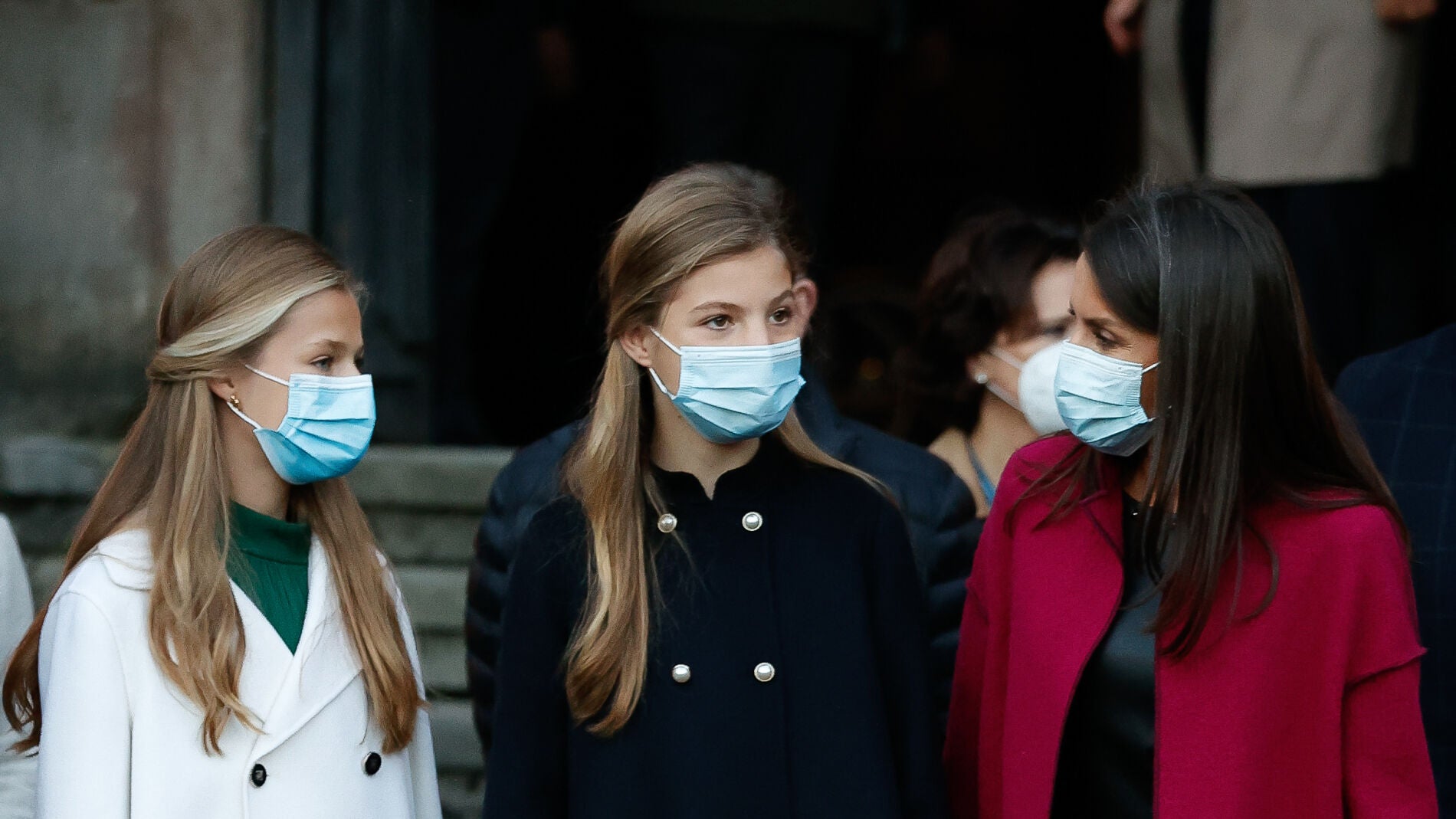 La princesa Leonor, la infanta Sofía y la reina Letizia 