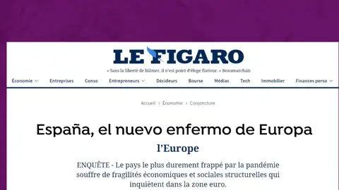 Artículo en Le Figaro sobre España Artículo en Le Figaro sobre España