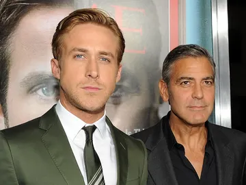 George Clooney y Ryan Gosling George Clooney y Ryan Gosling