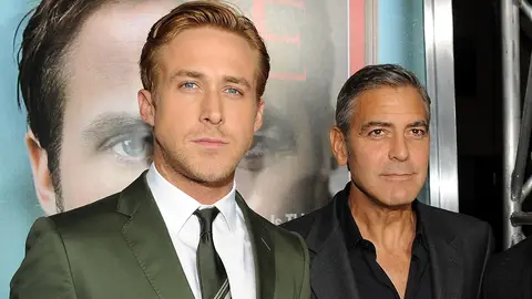 George Clooney y Ryan Gosling George Clooney y Ryan Gosling