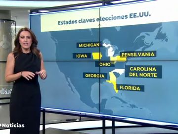 Estos son los 7 estados que decidirán las elecciones de Estados Unidos entre Donald Trump y Joe Biden