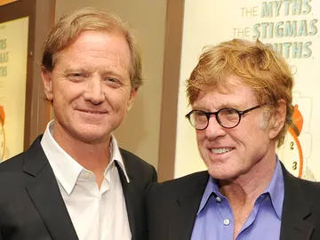 Robert Redford y su hijo James Redford Robert Redford y su hijo James Redford