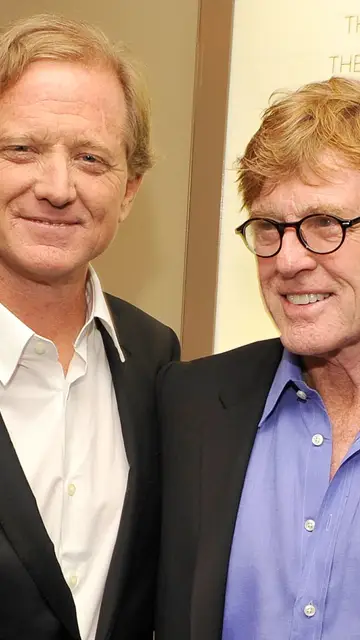 Robert Redford y su hijo James Redford Robert Redford y su hijo James Redford
