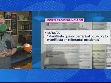 Hostelero en Barcelona que niega a cerrar a pesar de las restricciones por coronavirus Hostelero en Barcelona que niega a cerrar a pesar de las restricciones por coronavirus