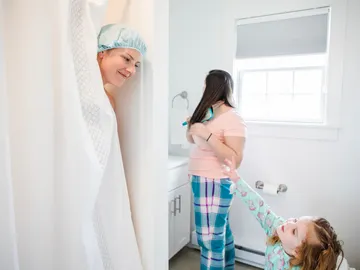 Baño en familia Baño en familia
