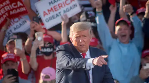 Donald Trump en un mitin Donald Trump en un mitin