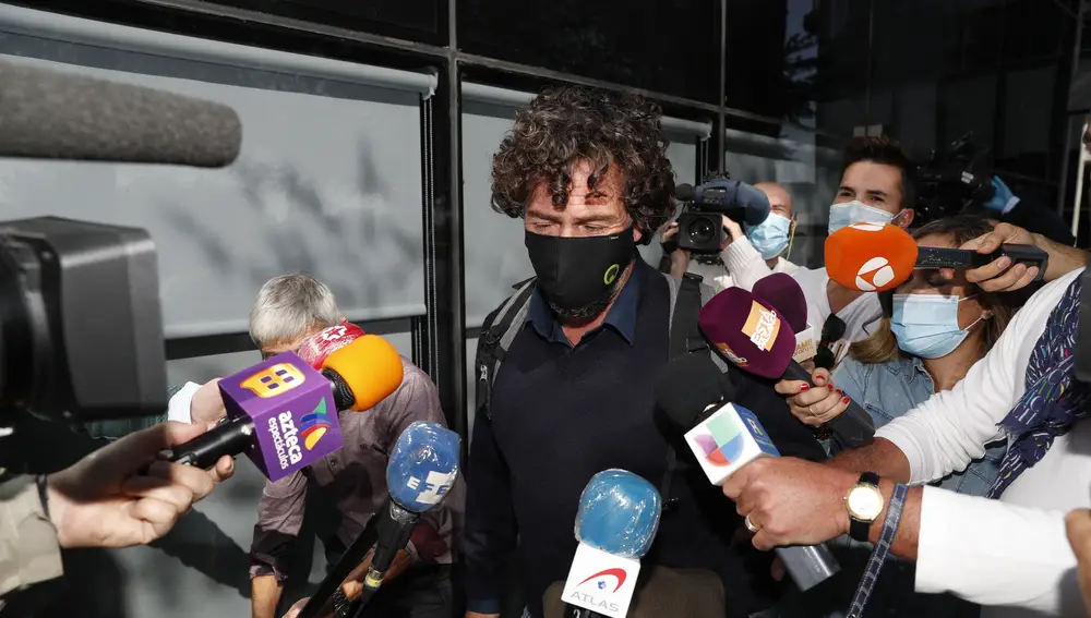 Nacho Palau a la salida de los juzgados