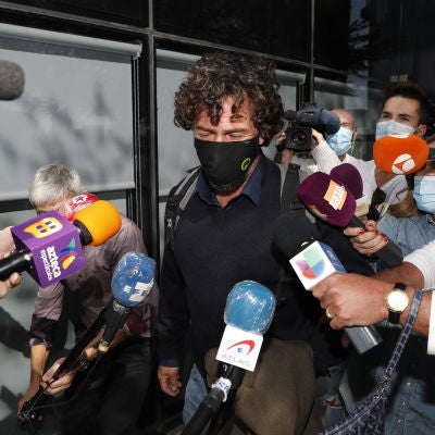 Nacho Palau a la salida de los juzgados