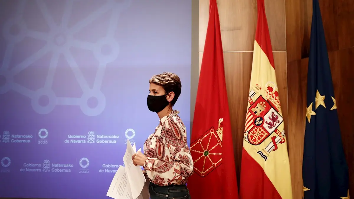 La presidenta de Navarra, Mar&iacute;a Chivite