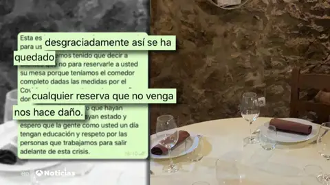 El enfado de un restaurante en Segovia con 4 clientes que le dieron plantón: "Espero que un día tenga educación y respeto" El enfado de un restaurante en Segovia con 4 clientes que le dieron plantón: "Espero que un día tenga educación y respeto"
