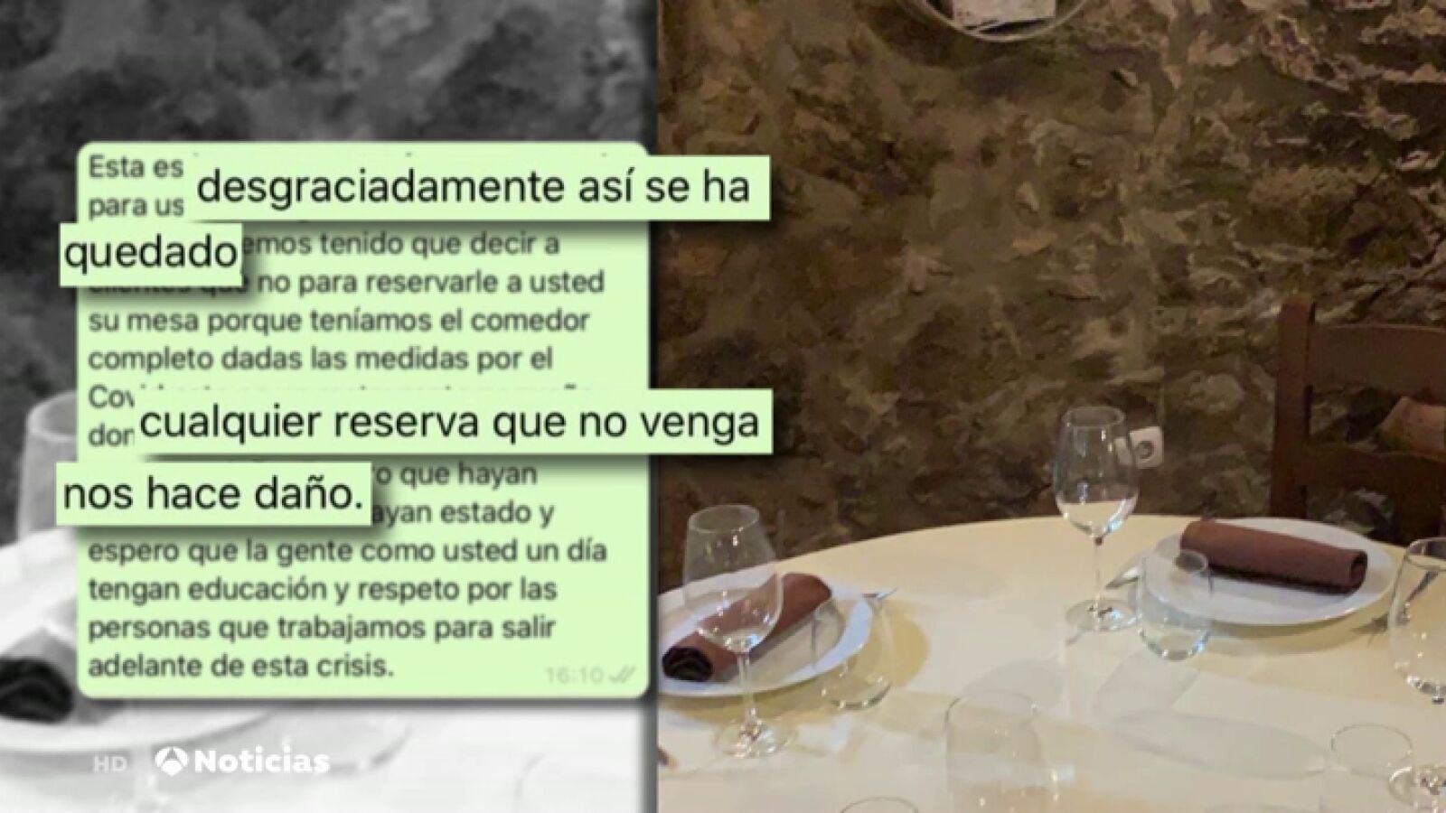 El enfado de un restaurante en Segovia con 4 clientes que le dieron plantón: 
