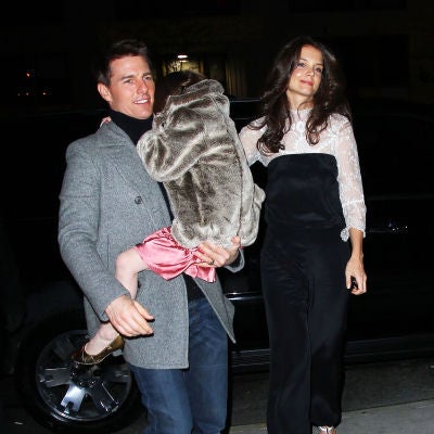 Tom Cruise y Katie Holmes con su hija Suri Cruise