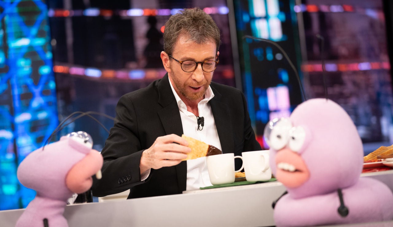 Pablo Motos pone a prueba a David de Jorge con grandes 'guarrindongadas' gastronómicas Pablo Motos pone a prueba a David de Jorge con grandes 'guarrindongadas' gastronómicas