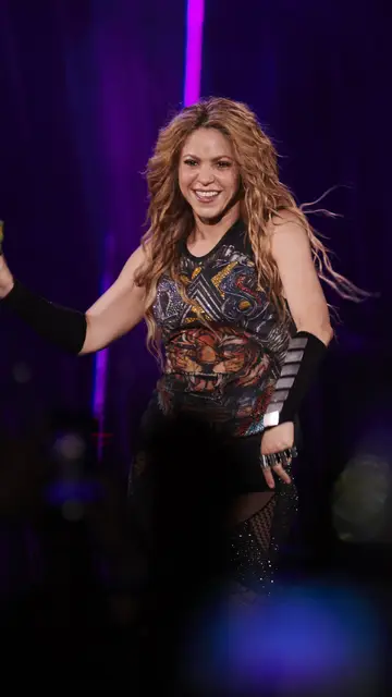 Shakira durante un concierto Shakira durante un concierto