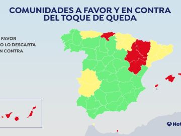 Qué comunidades autónomas estarían a favor del 'toque de queda' para combatir el coronavirus en España