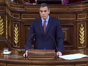 Pedro Sánchez compara a Abascal con Groucho Marx: "Buscar problemas, hacer un diagnóstico falso y aplicar remedios equivocados". Pedro Sánchez compara a Abascal con Groucho Marx: "Buscar problemas, hacer un diagnóstico falso y aplicar remedios equivocados".