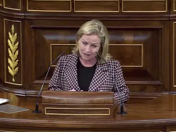 Ana Oramas, durante la moción de censura de Vox Ana Oramas, durante la moción de censura de Vox