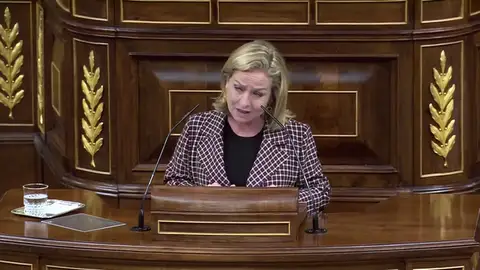 Ana Oramas, durante la moción de censura de Vox Ana Oramas, durante la moción de censura de Vox