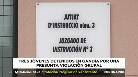 Tres detenidos por una presunta violación grupal a una menor de edad en Gandía Tres detenidos por una presunta violación grupal a una menor de edad en Gandía