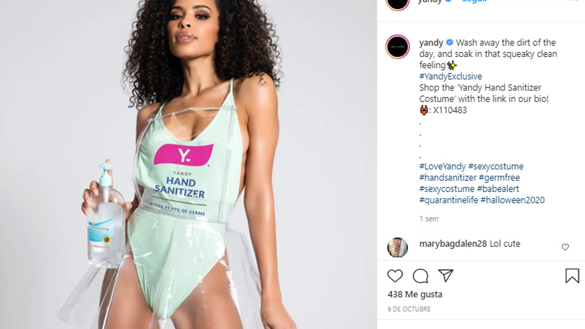 Instagram de @yandy