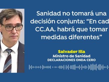 Salvador Illa pronóstica "cinco o seis meses duros" ante la situación del coronavirus