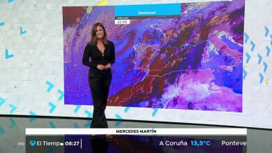 Descenso generalizado de las temperaturas con lluvias dispersas que bajarán en intensidad