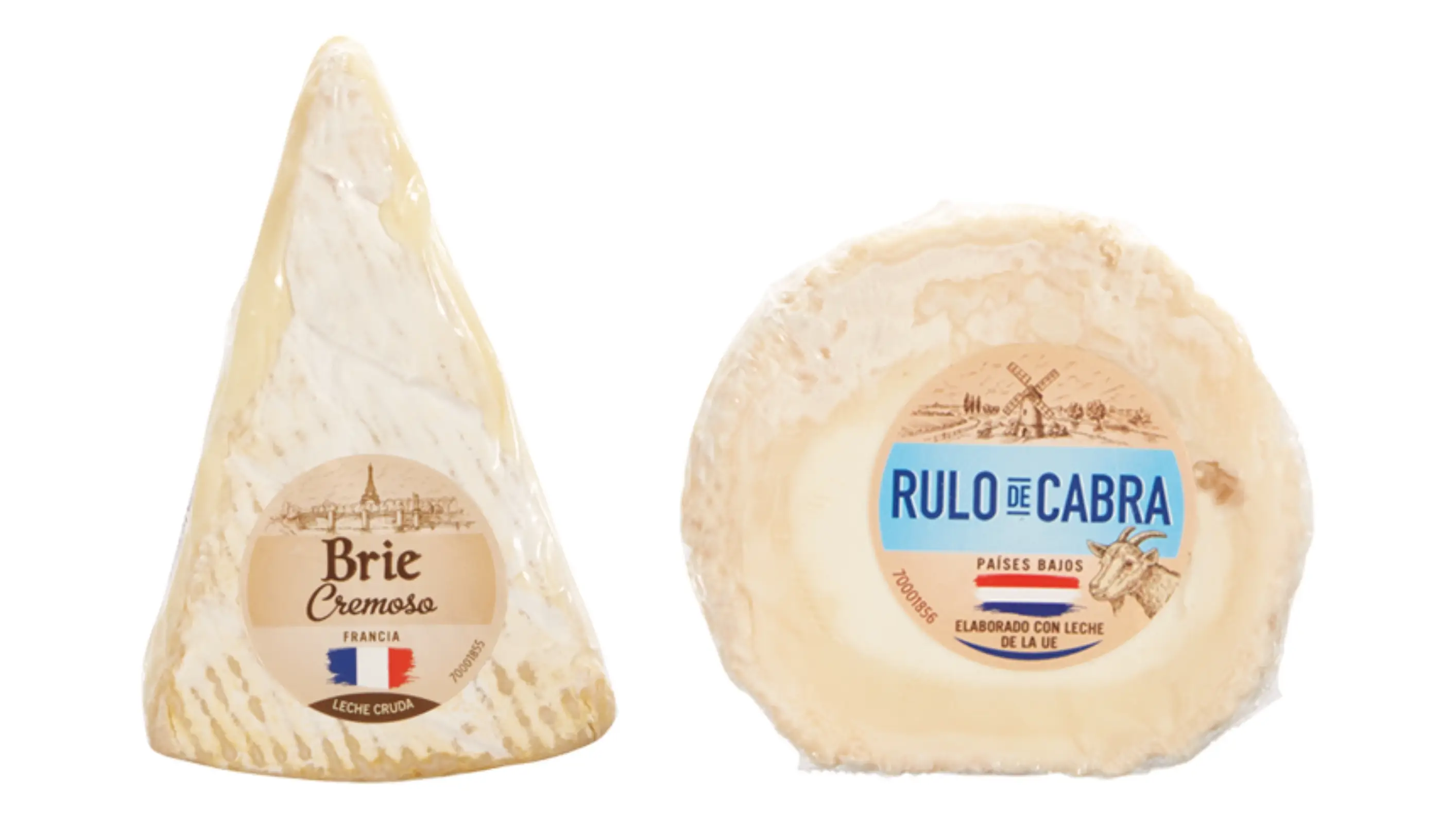 Queso brie y rulo de cabra de Lidl