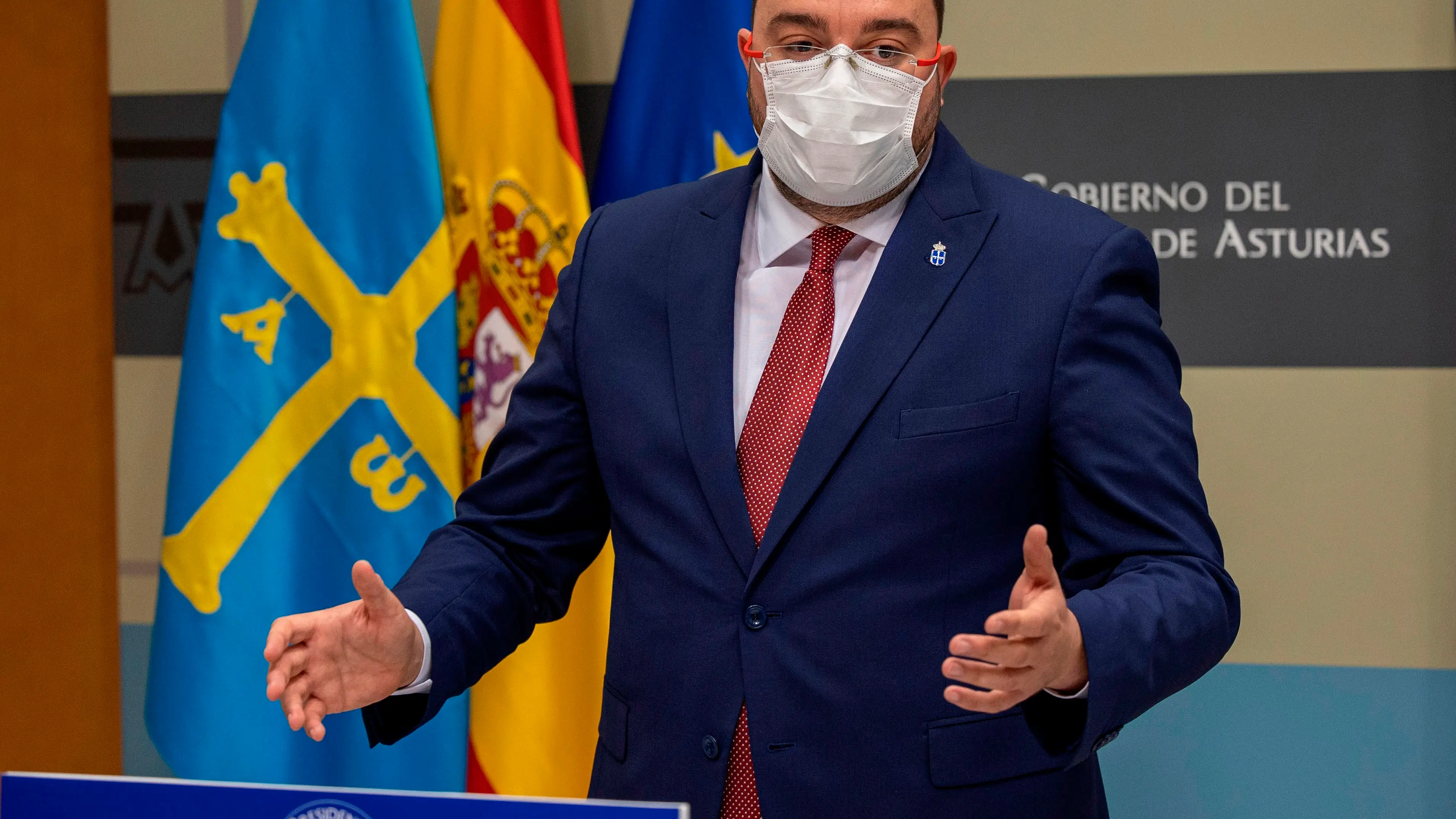 El presidente del Principado de Asturias, Adrián Barbón El presidente del Principado de Asturias, Adrián Barbón