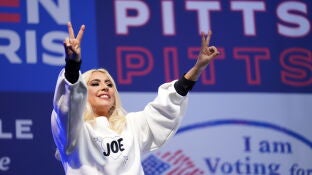 Elecciones EEUU 2020: Lady Gaga participa en el &uacute;ltimo acto de campa&ntilde;a de Joe Biden