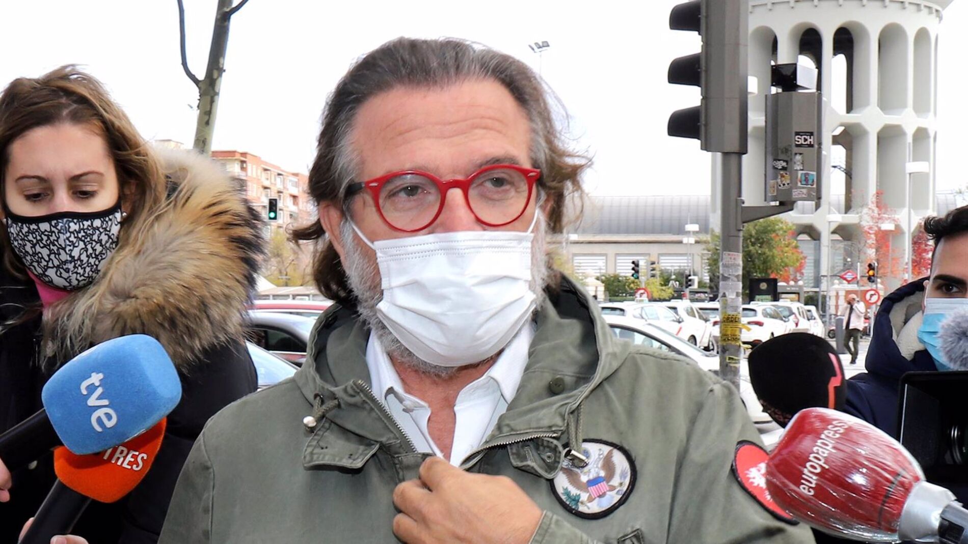 Pepe Navarro a su llegada a los juzgados 