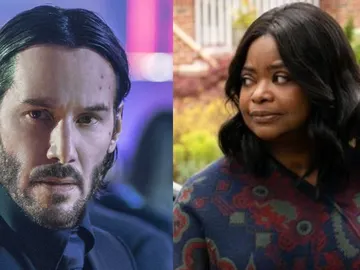 Keanu Reeves y Octavia Spencer Keanu Reeves y Octavia Spencer