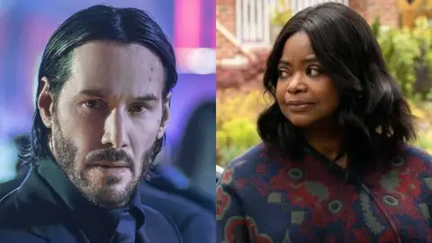Keanu Reeves y Octavia Spencer Keanu Reeves y Octavia Spencer