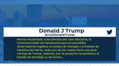 Twitter y Facebook censuran a Donald Trump los mensajes de victoria tras las Elecciones EEUU 2020