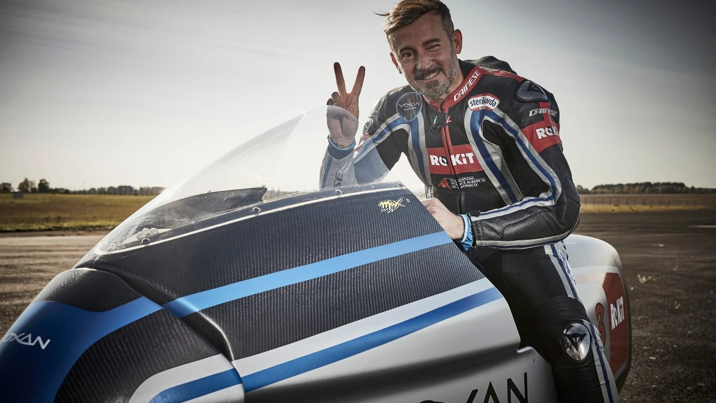 Max Biaggi con la Voxan Wattman