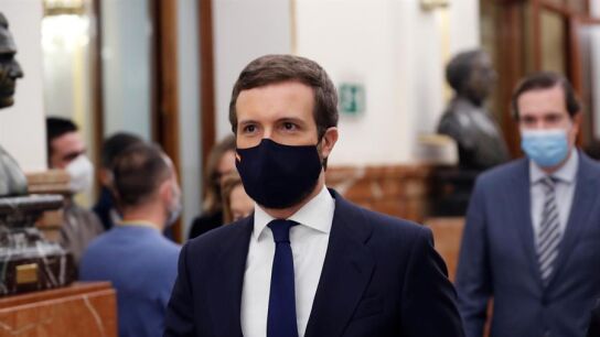 El l&iacute;der del PP, Pablo Casado