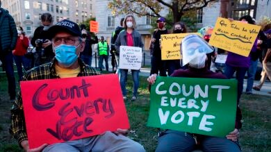 Continúa la tensión en Estados Unidos por el recuento de votos tras las elecciones